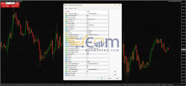 Pip Club Profit Max Pro EA MT4 Inputs