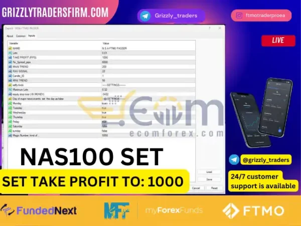 NSA Prop Firm Robot MT4 Setting