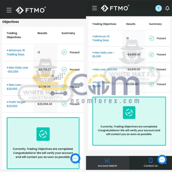 White Hat FX EA MT4 FTMO