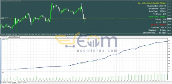City Gold Hunter Pro X2 MT4 Backtest
