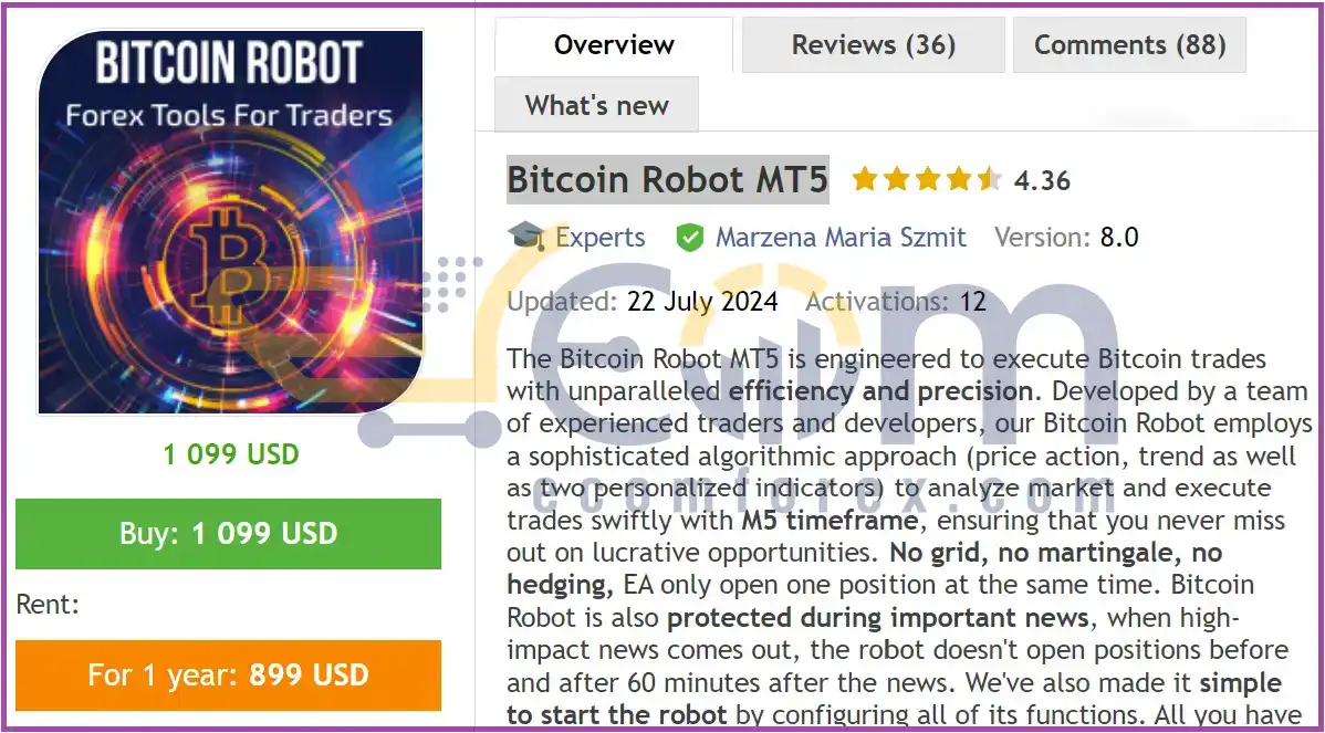 Bitcoin Robot MT5