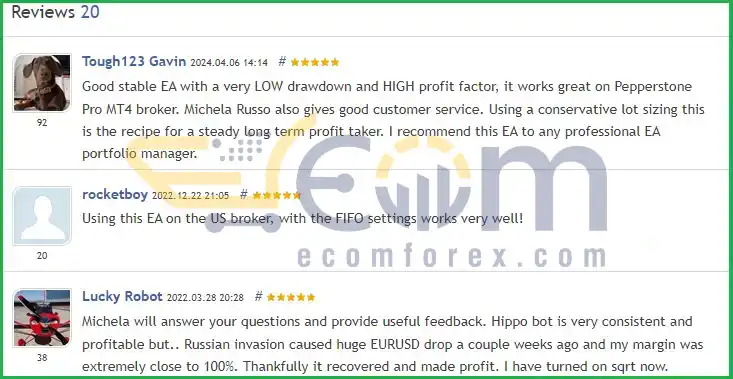 Hippo Trader Pro EA User Review
