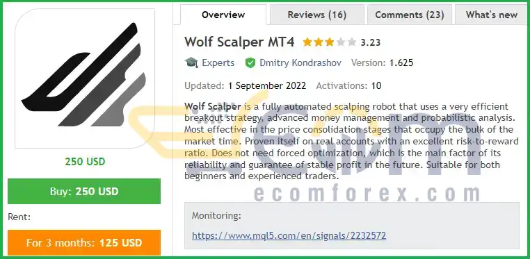 Wolf Scalper MT4