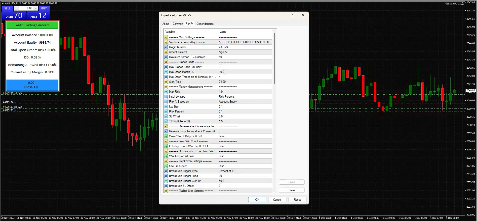 Algo Ai MC EA V2 MT4