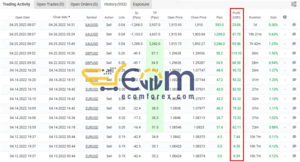 Naragot Portfolio EA Myfxbook Result