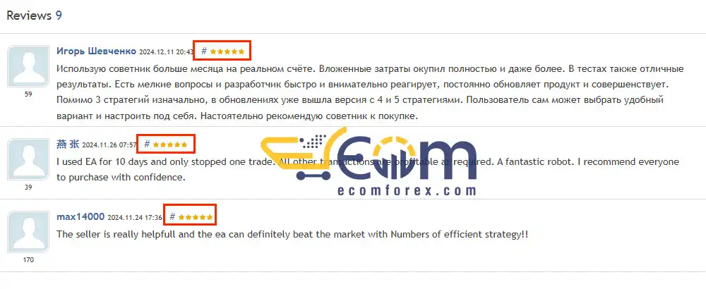 Trader Review on MQL5