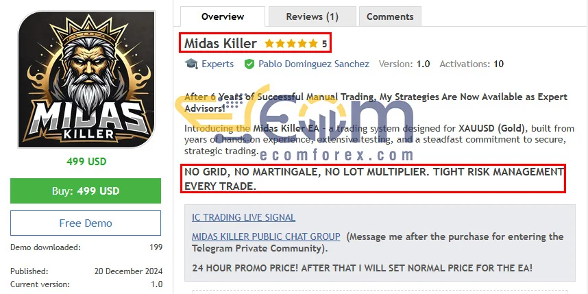 Midas Killer Official Website