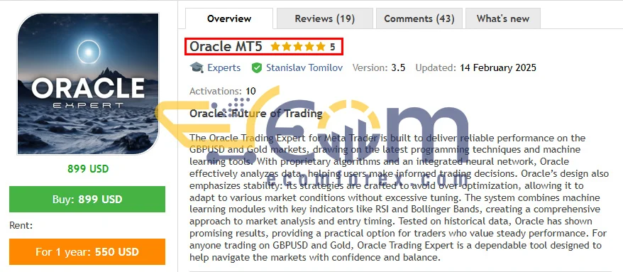 Oracle MT5 Review
