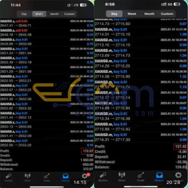 Orion Gold Scalper EA MT4 Live Result