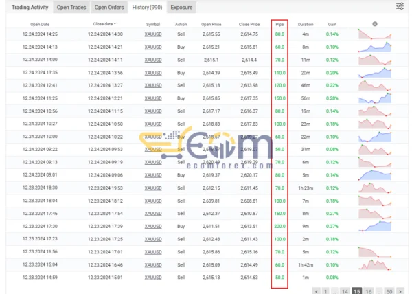 XauHedge Algo Funding EA Result