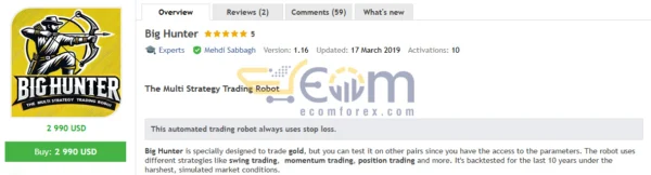 Big Hunter EA MT4 Review