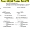 Forex Night Trader EA Backtest