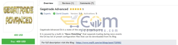 Gegatrade Advanced EA MT4 Review