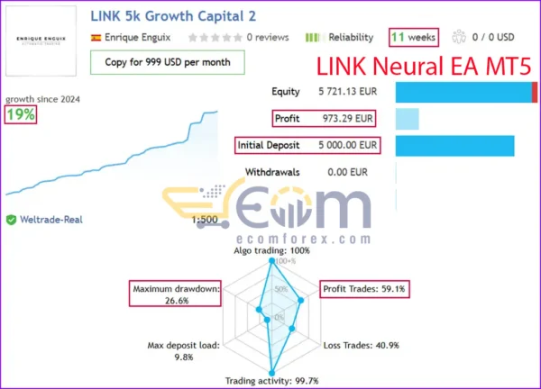 LINK Neural MT5 Live Result