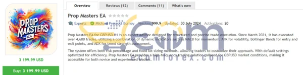 Prop Masters EA MT5 Review