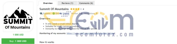 Summit Of Mountains EA MT4 Review