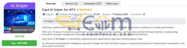 Exp4 AI Sniper for MT4 Reviews
