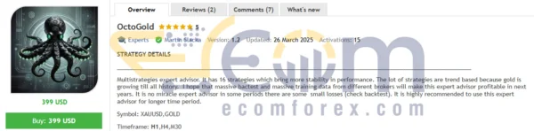 OctoGold EA MT5 Review