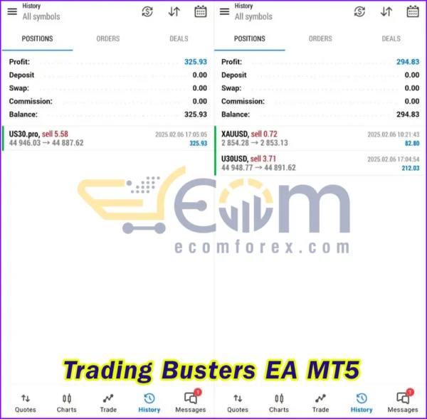 Trading Busters EA MT5 Live Result Live Signal
