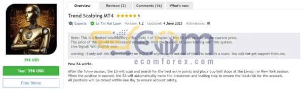 Trend Scalping MT4 Review