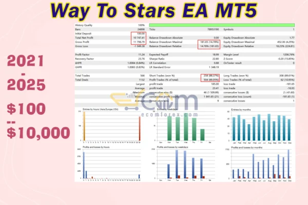 Way To Stars EA MT5 Backtest