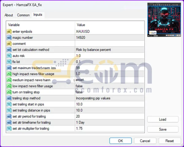 HamzaFX EA MT4 Review