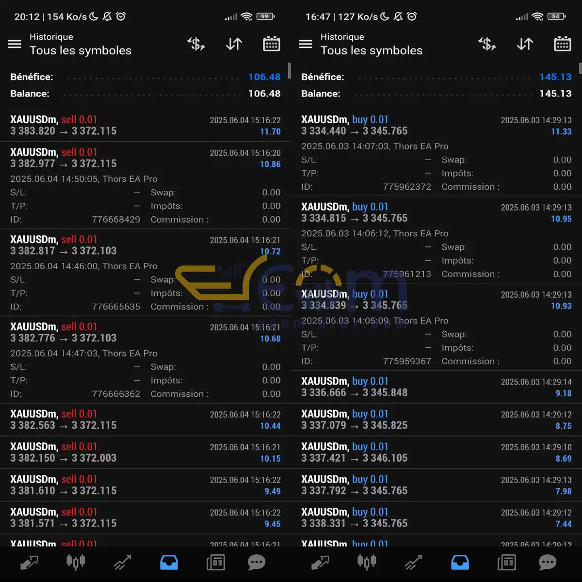 Thors EA Pro MT4 Live Signal