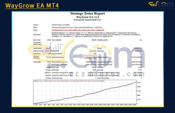 WayGrow EA Backtests
