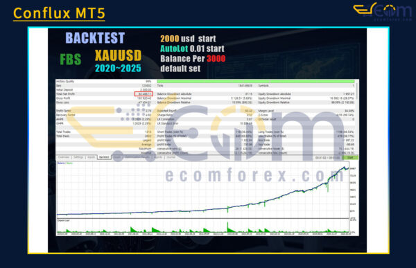 Conflux MT5 Backtest Result