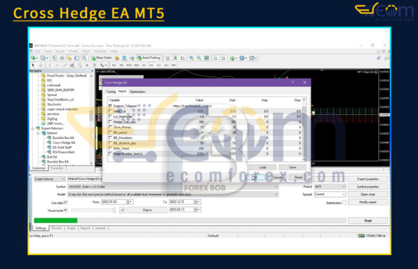 Cross Hedge EA MT5 Input