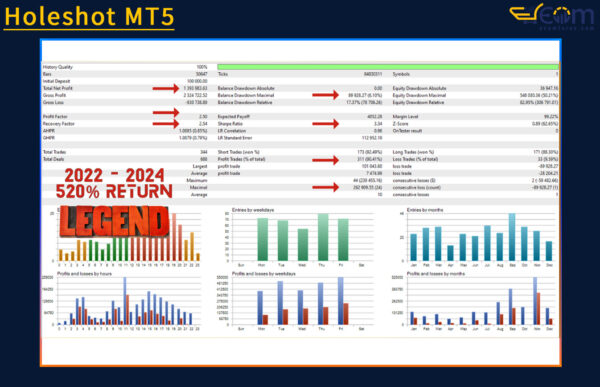 Holeshot MT5 Backtest
