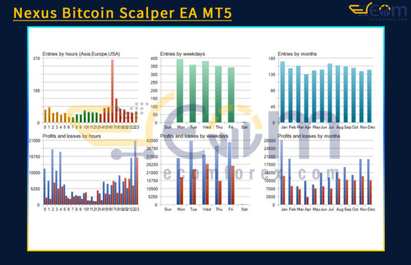 Nexus Bitcoin Scalper EA MT5 Backtests