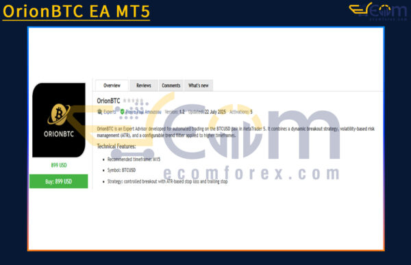 OrionBTC EA MT5 Review