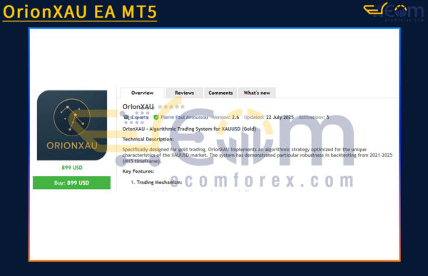 OrionXAU EA MT5 Review