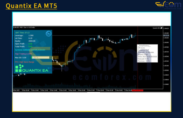 Quantix EA MT5 Review