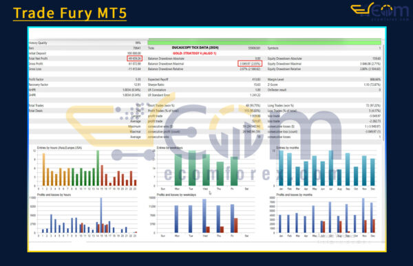 Trade Fury MT5 Backtest Result