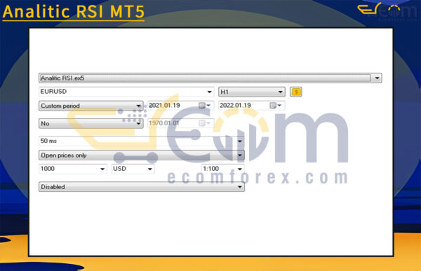 Analitic RSI MT5 Input