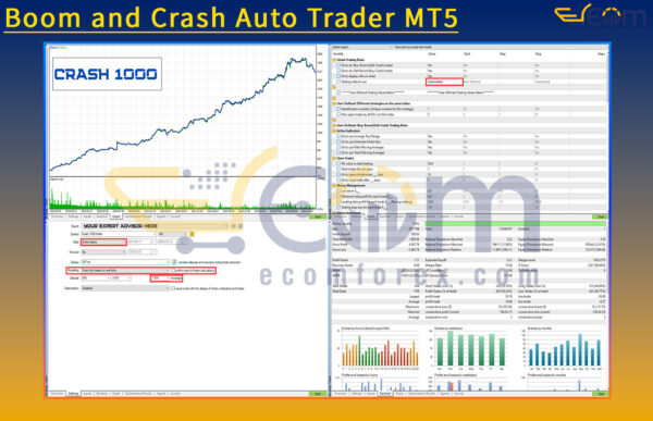 Boom and Crash Auto Trader MT5 Backtests