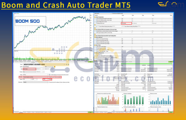Boom and Crash Auto Trader MT5 Backtests Result