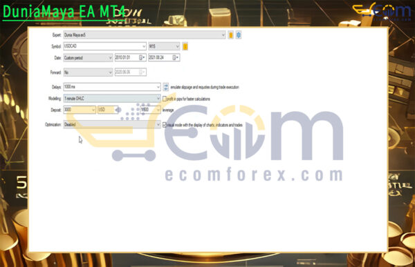DuniaMaya EA MT4 Input