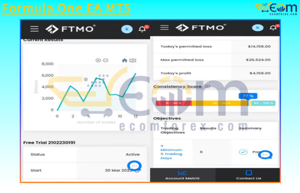 FTMO Trading EA MT5 Live Trading FTMO