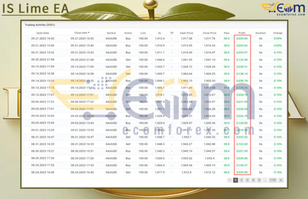 IS Lime EA Live Signal MyfxBooks