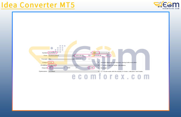 Idea Converter MT5 Input