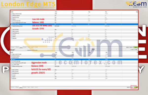 London Edge MT5 Input