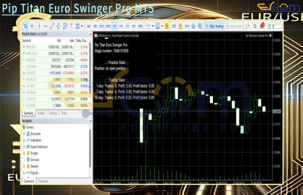 Pip Titan Euro Swinger Pro MT5 Backtest