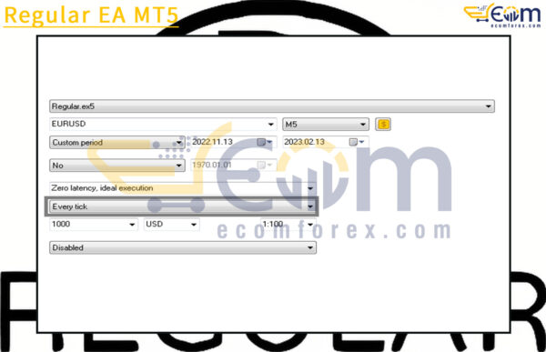 Regular EA MT5 Input