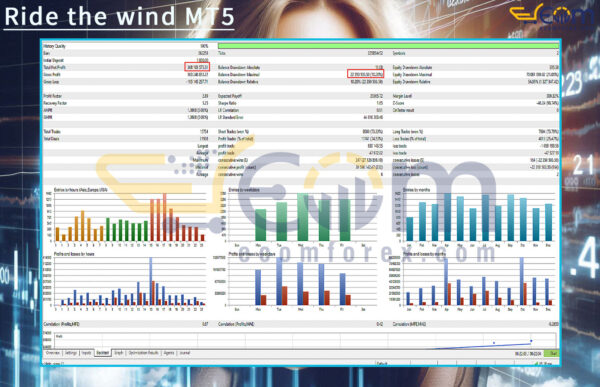 Ride the wind MT5 Backtest