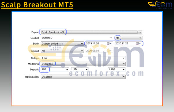 Scalp Breakout MT5 Input