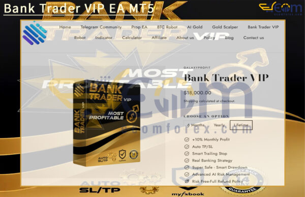 Bank Trader VIP EA MT5 Review