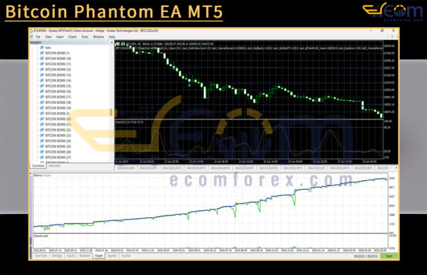 Bitcoin Phantom EA MT5 Backtests